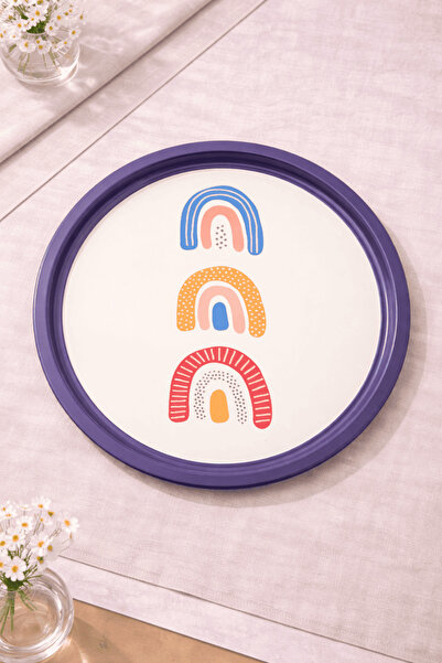 Sarkap Home Gökkuşakları Metal Tepsi