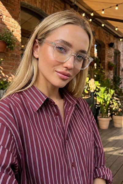 Eyesofia Unisex Vintage Blue Block Mavi Işık Filtreli Gözlük