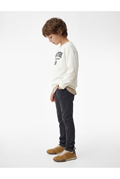 Koton Straight Lacivert Erkek Çocuk Jean Pantolon 6SKB40015TD
