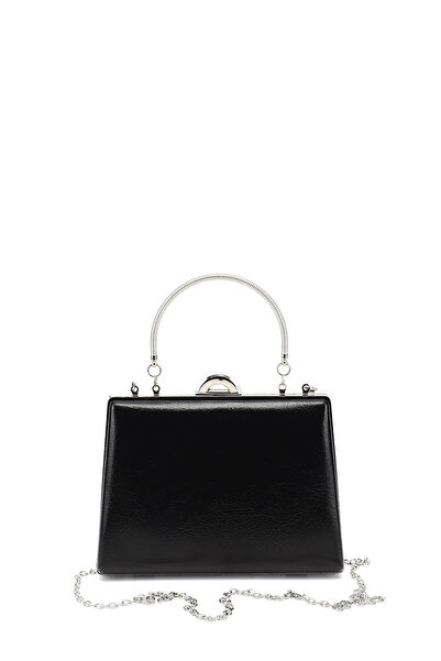 GÖNDERİ(R) Women's Black Long Chain Evening Dress Bag with Hand and Shoulder ...