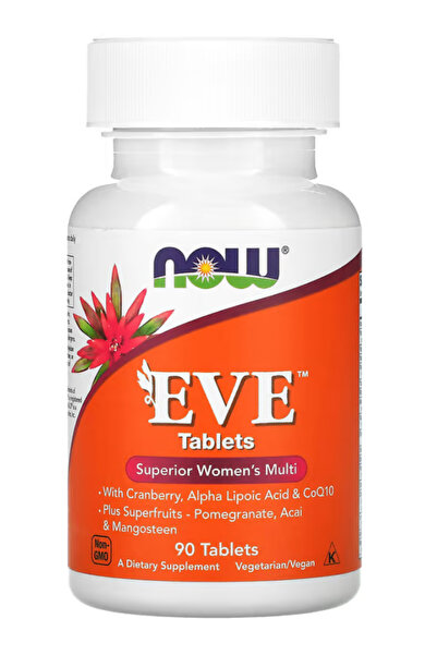 Now Foods Eve Women's Multivitamin, Cranberry Alpha Lipoic Acid and CoQ10 Sup...
