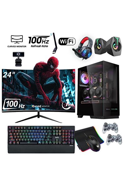 IZOLY Obelisk i5-10400F 16GB 512GB M.2 NVMe RX 580 8GB 24" Oyuncu Masaüstü Bi...