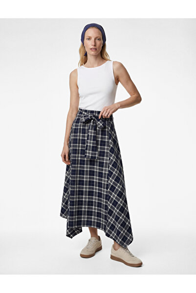 Koton Cotton Slim Fit Sleeveless Boat Neck Blouse