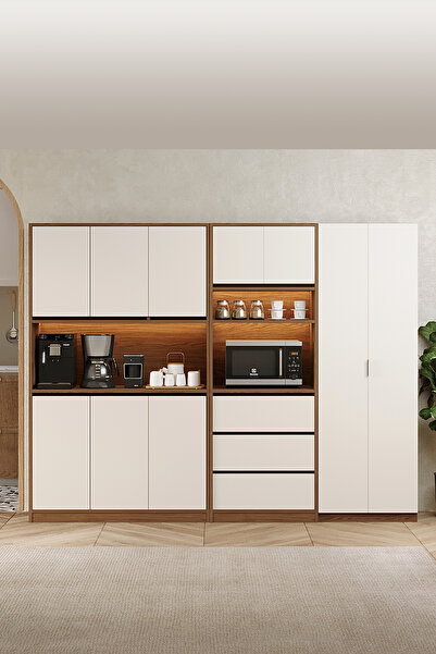 Avmpark Brave 3K. + Boy Dolaplı Fırın Bölmeli + Çekmeceli Çok Amaçlı Dolap Ka...