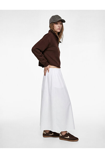 Koton Hanorac cu mânecă lungă, cu jumătate de fermoar și detalii pentru sport...