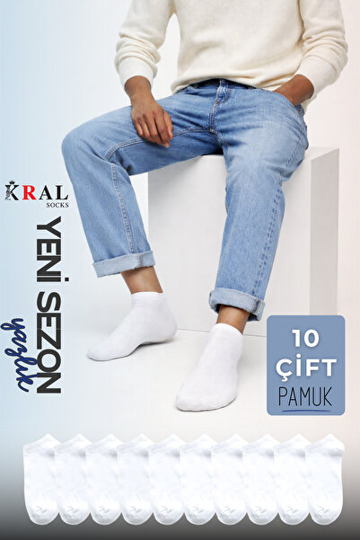 KRAL SOCKS Жіночі - Чоловічі (10 ПАР) Прямий візерунок Економічні шкарпетки д...