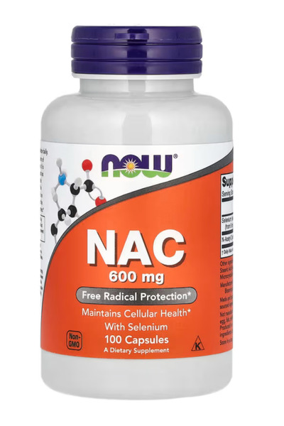 Now Foods Supplements, NA.C, (N-Acetyl Cysteine) 600 mg with Selenium, 100 Ca...