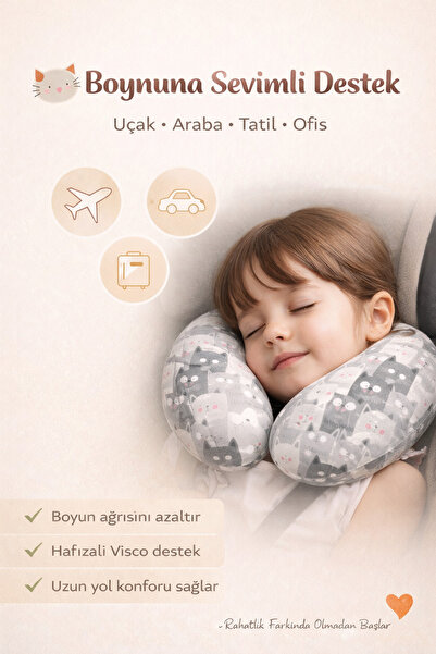 Armegeda , Ortapedik, Visco, Syehat, Boyun, Yastığı, Rahat, Uyku, Kedi