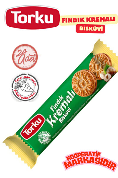 Torku KREMALI BİSKÜVİ FINDIKLI 61 G* 24 ADET