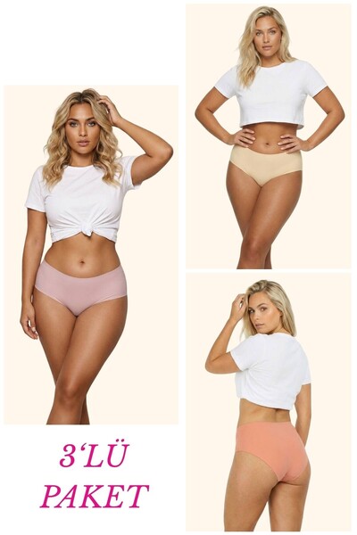 Newlilla 308 سراويل داخلية نسائية عالية الخصر بدون خياطة بالليزر باتو