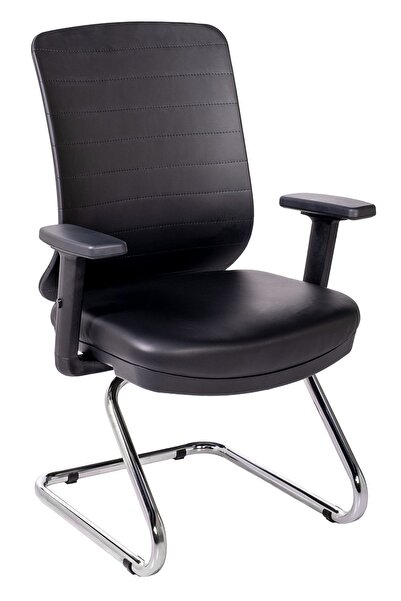 Ofisbazaar UP Deri Misafir Koltuğu | Ergonomik Toplantı ve Bekleme Koltuğu Ma...