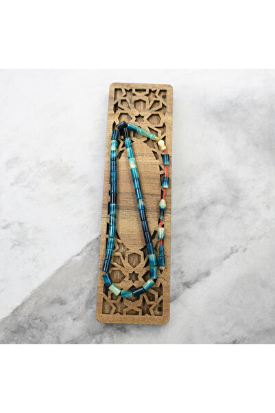 İnan Tesbih سبحة من العنبر الأصفر مقطوعة بالكامل ومصنوعة يدويًا (طول المعصم)