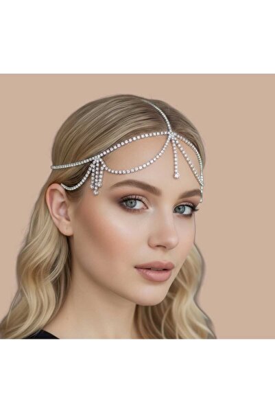 GlassySKY Στέμμα με πέτρες για γάμο, νύφη, χέννα, αρραβώνα, γενέθλια, πάρτι α...