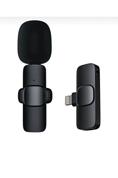 Genel Markalar Kablosuz Yaka Mikrofonu Lightning Iphone 11 ,12,13,14 Uyumlu M...