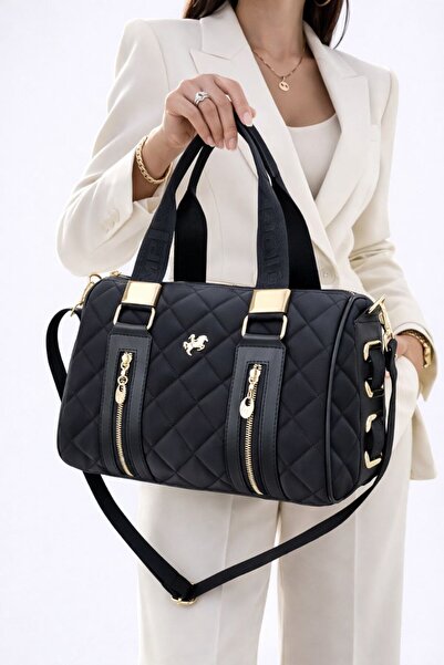 Just Polo Women's Cylinder Model Hand and Shoulder Bag