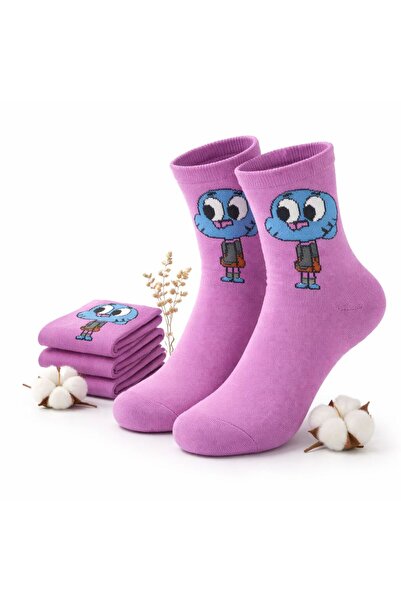 İpeksi Gumball and Darwin Seamless Organic Combed Cotton Socks