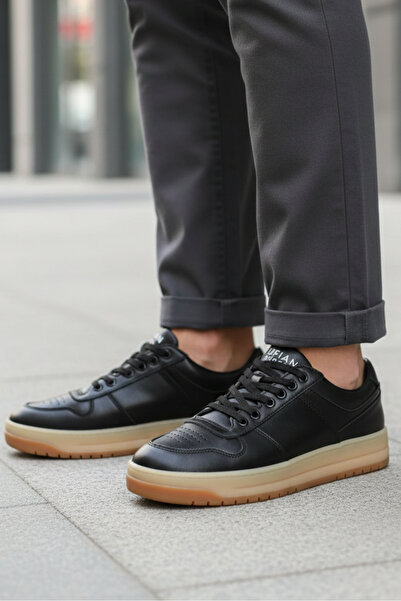 Lufian OMAR SİYAH ERKEK SNEAKER GÜNLÜK RAHAT KONFORT AYAKKABI