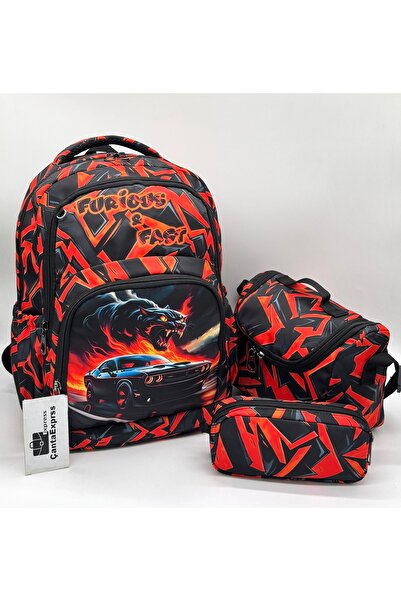 Bevitton Gray Character Patterned Pen Holder Nutrition Boys' Primary School B...