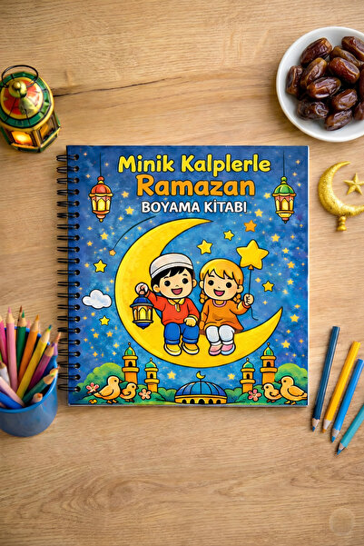 Z&R CRAFT Ramadan Coloring Book with Tiny Hearts - Ramadan in 30 Days - for A...