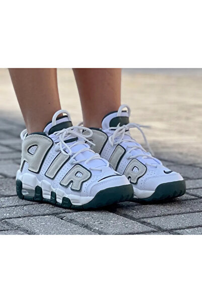 Nike Air More Uptempo FQ1938-100 - حذاء رياضي أبيض عتيق باللون الأخضر
