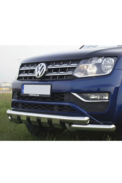 TMZ Garage 2010-2021 VOLKSWAGEN AMAROK SHARK ÖN TAMPON KORUMA DEMİRİ KROM 76mm