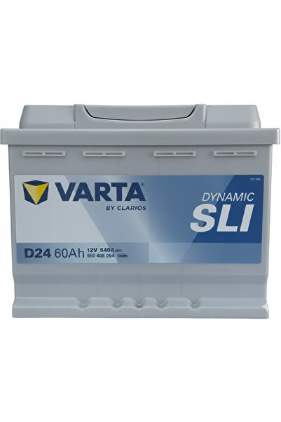 Varta 12 VOLT 60 AMPER D24 DYNAMİC: SLI.:YENİ SERİ 2026 ÜRETİM.