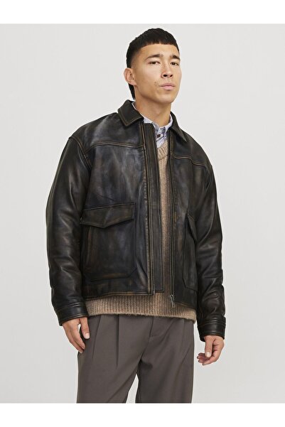 Jack & Jones Premium Lederjacke Lederjacke