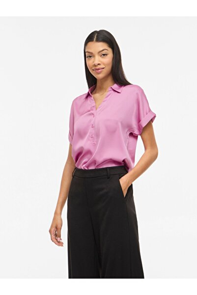 VILA Hemd VIENNA Kurzarm