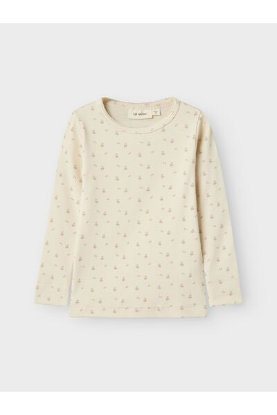 Lil' Atelier Mini Oberteil mit langen Ärmeln Print