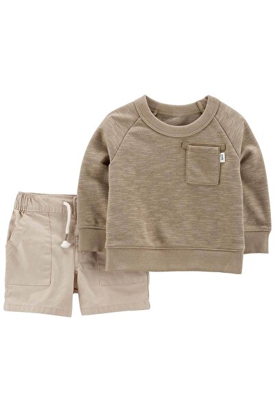Carter's Baby Boy Top and Bottom Set 2 Pack Green