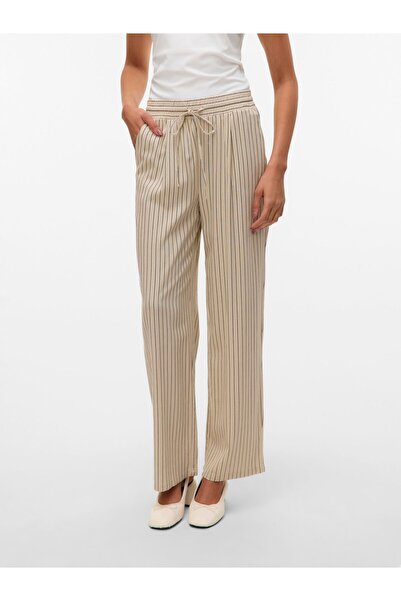 Vero Moda Hose mit weitem Beinschnitt VMJESMILO Mittlere Taille Hose