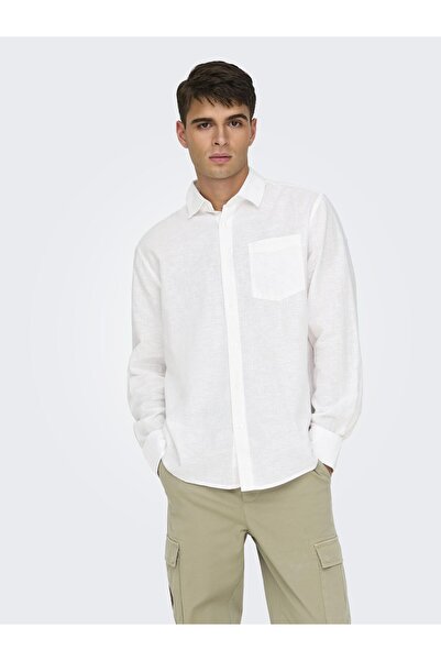 Only & Sons Hemd ONSCAIDEN Leinen Hemd