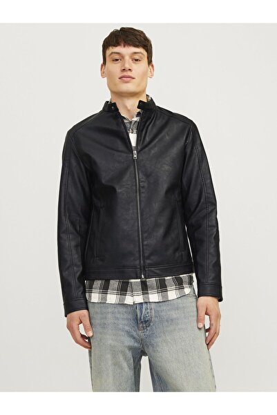 Jack & Jones Kunstlederjacke Kunstlederjacke