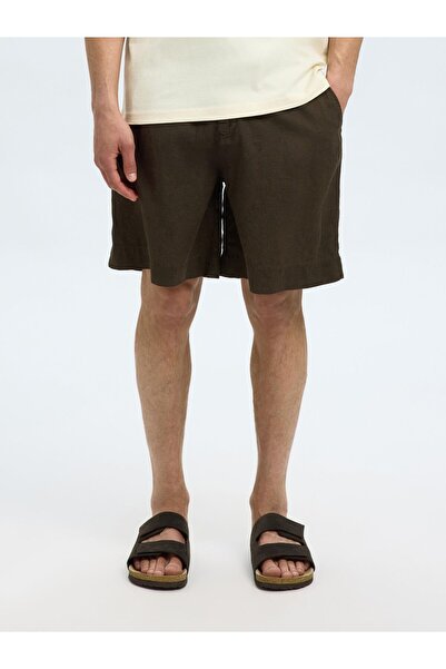 Selected Homme Shorts aus Leinengemisch Loose Fit