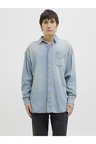 Jack & Jones Jeanshemd Wide Fit Jeanshemd