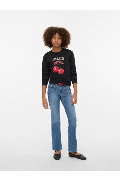 Vero Moda Girl Ausgestellt VMFLASH Mid Rise Ausgestellt Jeans
