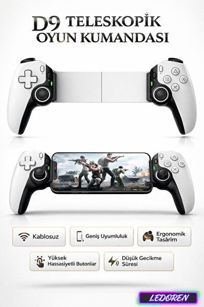 L'eDoren D9 Cep Telefonu Oyun Denetleyicisi Kavrama Kolu Anahtar/P3/P4 için K...