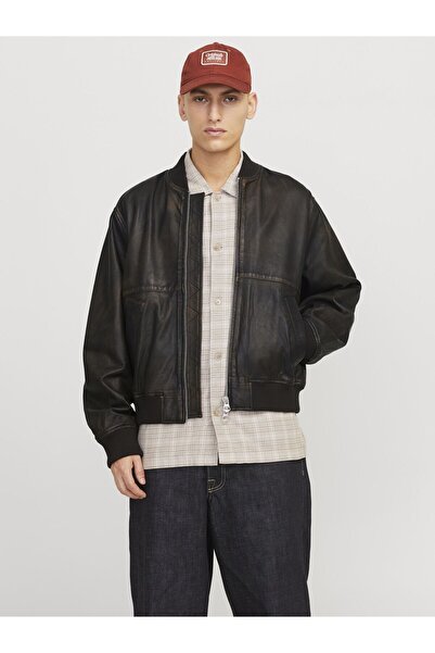 Jack & Jones Lederjacke Lederjacke