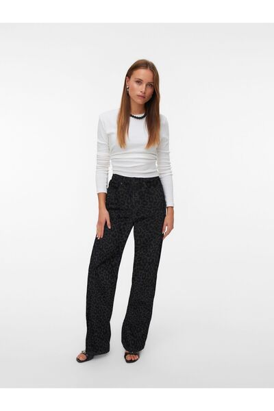 Vero Moda Weit geschnitten VMTESSA Hohe Taille Weiter Beinschnitt Jeans