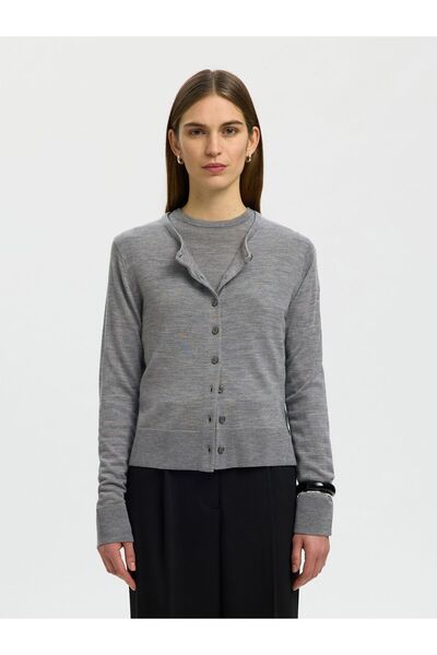 Selected Femme Strickjacke 100% Merinowoll