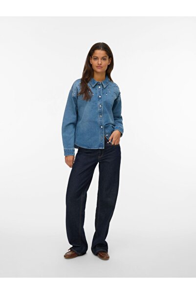 Vero Moda Jeanshemd VMPIXIE Jeanshemd
