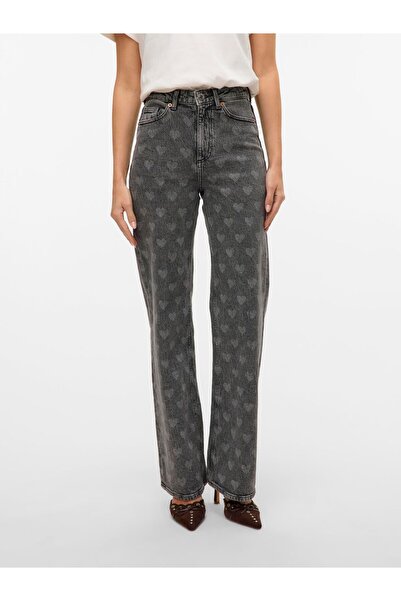 Vero Moda Weit geschnitten VMTESSA Hohe Taille Weiter Beinschnitt Jeans