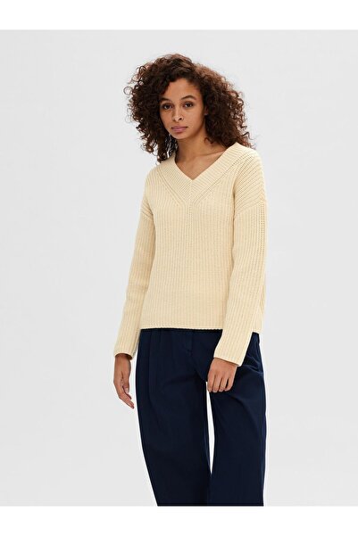 Selected Femme Strickpullover V-Ausschnitt