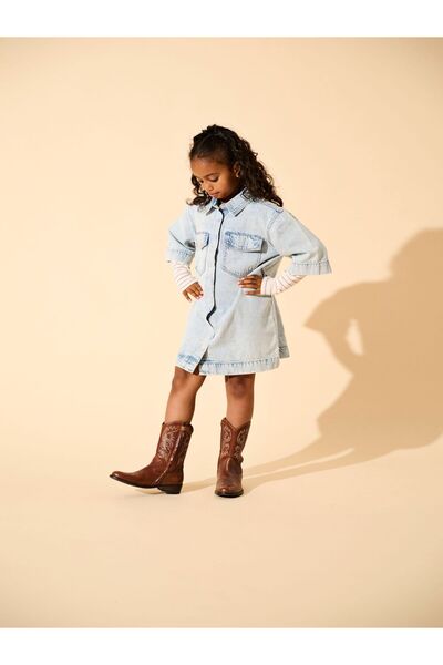 Kids Only Jeanskleid KOGSOPHIE Kurzes Kleid