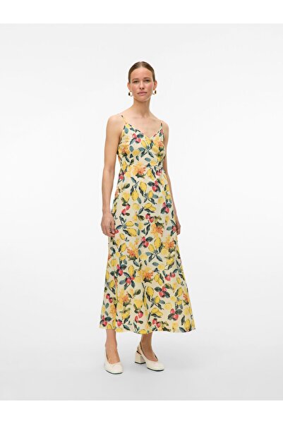 Vero Moda Kleid VMLEMONY Langes Kleid