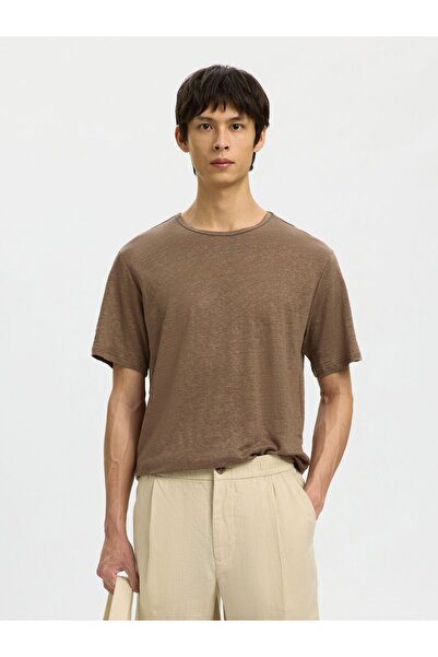 Selected Homme T-Shirt Leinen