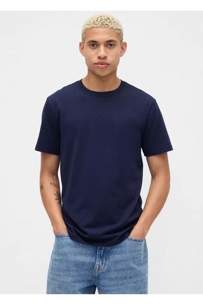 GAP Καθημερινό Μαλακό Μπλουζάκι με Μίνι Λογότυπο 799323 Κοντομάνικο Ανδρικό Μ...