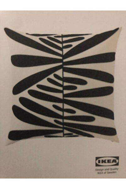 IKEA Fata de perna MAJSMOTT, alb-negru, 50x50 cm