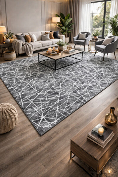 Dinarsu Elite Modern Jel Tabanlı Kaymaz Halı