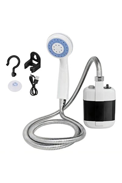 Skygo Taşınabilir Şarjlı Seyyar Duş Seti Pompa - Hortum - Duş Başlığı